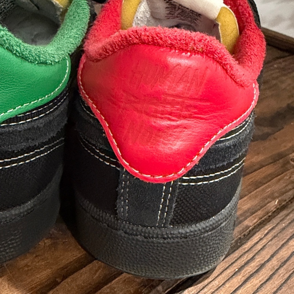 Reebok Retro Men's Club C Revenge Human Rights Black Sneakers with Red and Green - Picture 5 of 10